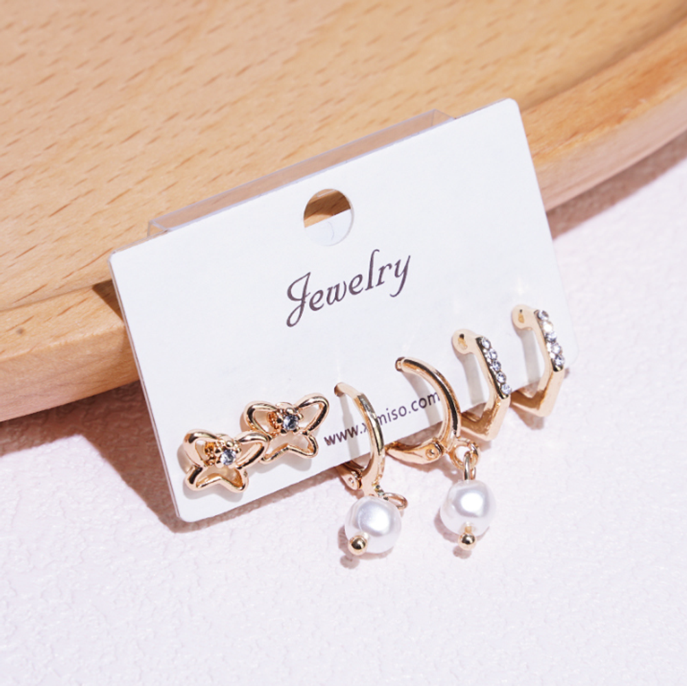 Набор сережек &quot;Butterfly Pearl&quot;