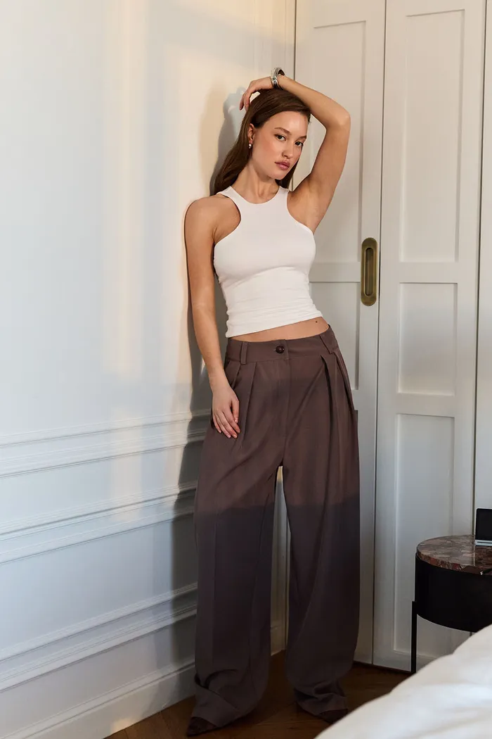 Майка из модала белого цвета