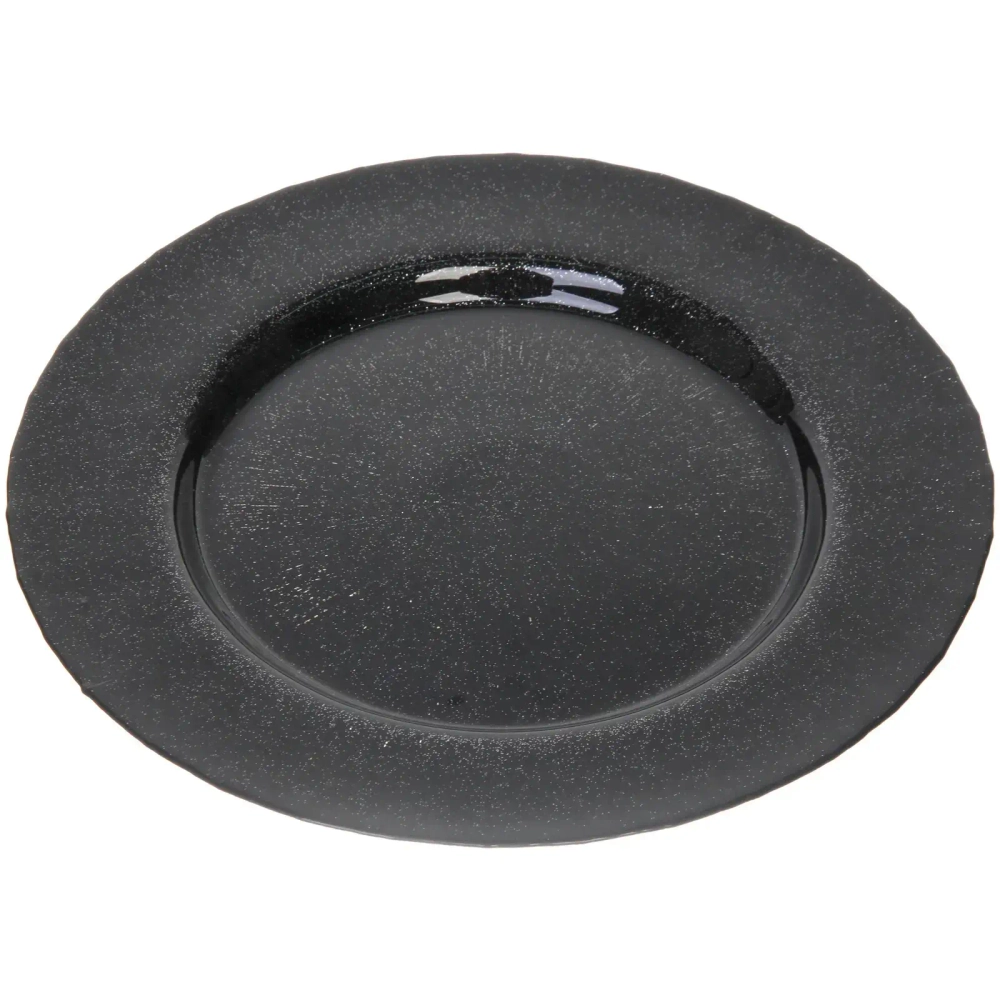 Тарелка 32см «Блэк рояль» черная
