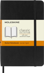 Блокнот Moleskine Classic Soft Pocket (QP611) 9x14 cм линейка мягкая обложка черный