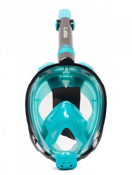 Маска полнолицевая Sargan Галактика премиум черная/бирюзовая/бирюзовая