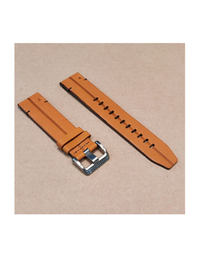 Ремешок кожа / замша 22 мм для Garmin Fenix 7 / 6 / 5, Forerunner 935 / 945 / 955, instinct, instinct 2, Epix Gen 2 быстросъемный серебристая пряжка