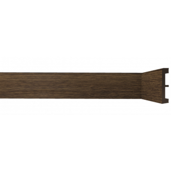Напольный плинтус ПЛ 30 80-15 Темный орех 2000х15х80 мм (1 шт)