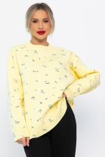 Свитер оверсайз Анита (лимонный) Б14758-1М LT Collection