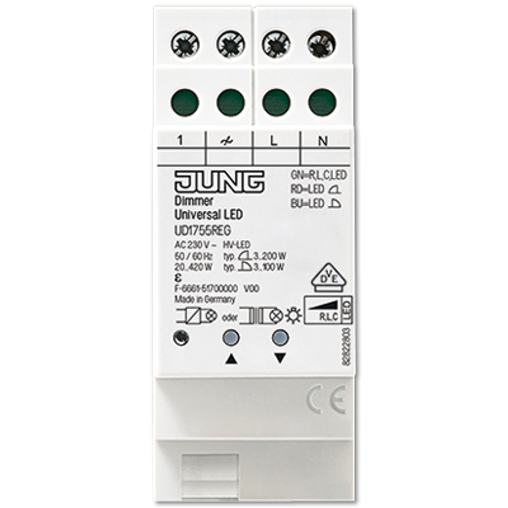 JUNG Диммер универсальный LED, арт.UD1755REG