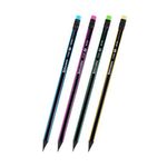 Карандаш чернографитный Brauberg Vivid, HB, с ластиком, трёхгранный корпус, 1шт.