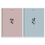 Тетрадь А4, 96 л., BRAUBERG, гребень, клетка, матовая ламинация, "Пастель_3" (микс в спайке), 405320