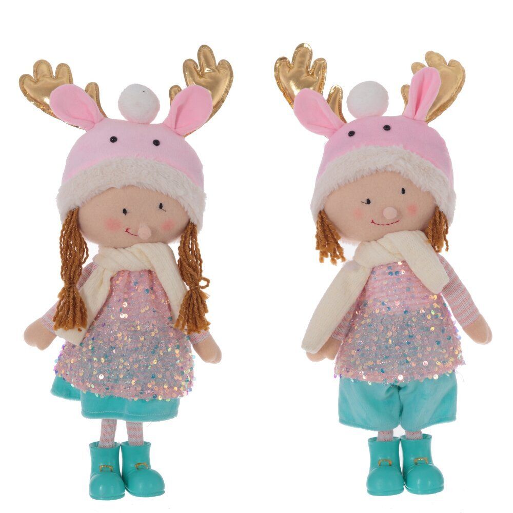 GAEM Игрушка набивная "Мальчик, Девочка",, L20 W10 H49/43 см, 2в.