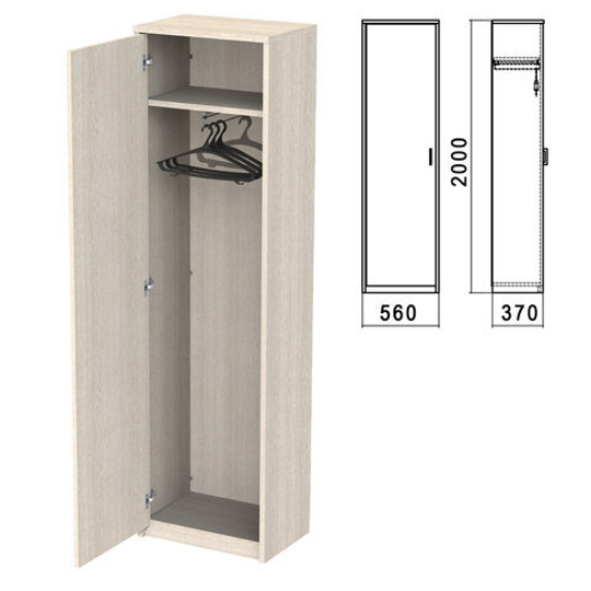 Шкаф для одежды "Арго", 560х370х2000, ясень шимо (КОМПЛЕКТ)