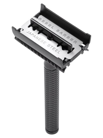 Премиальный бритвенный станок REBEL BARBER Space Gray Т-образный