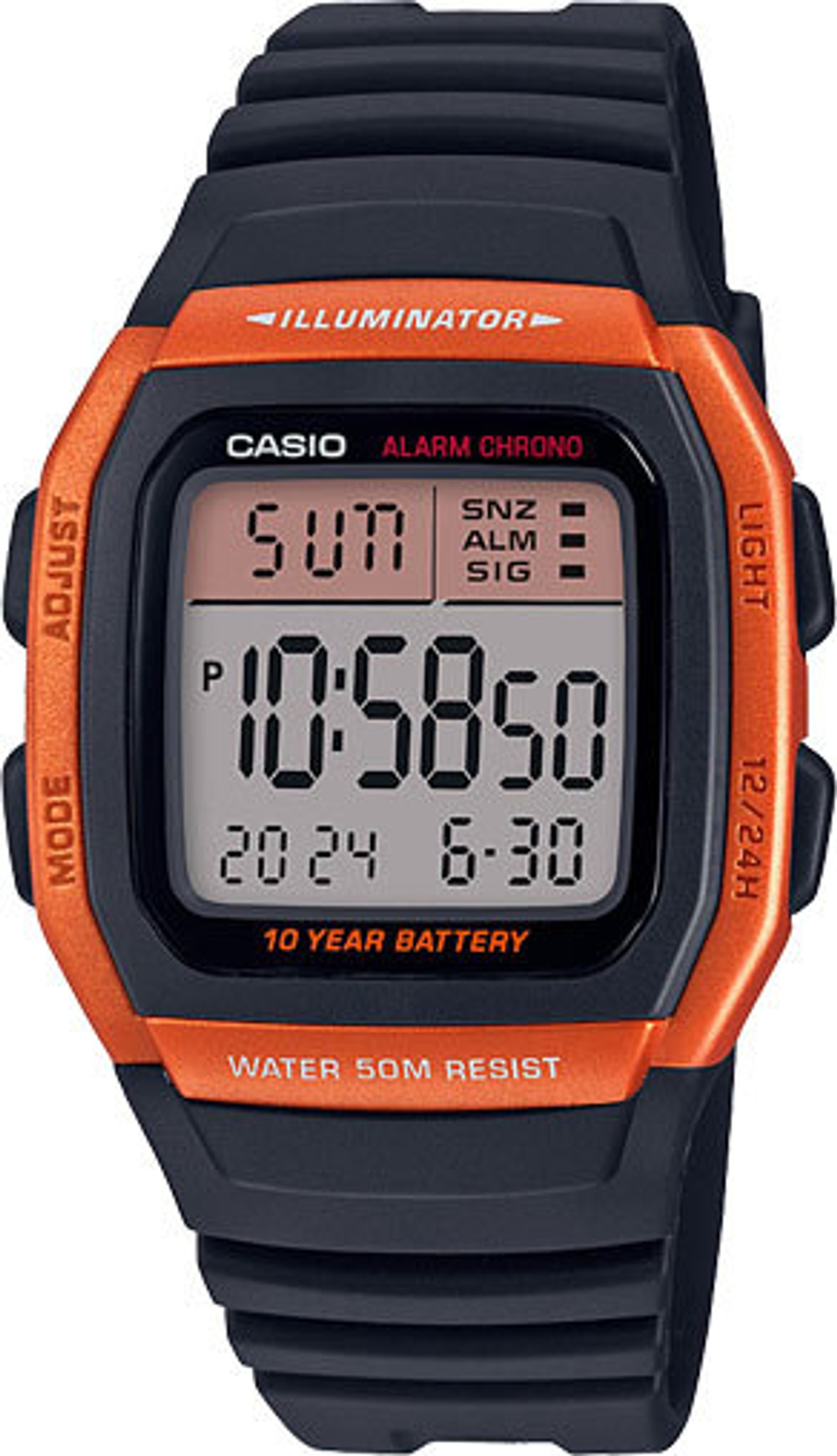 Японские наручные часы Casio Collection W-96H-4A2VEF