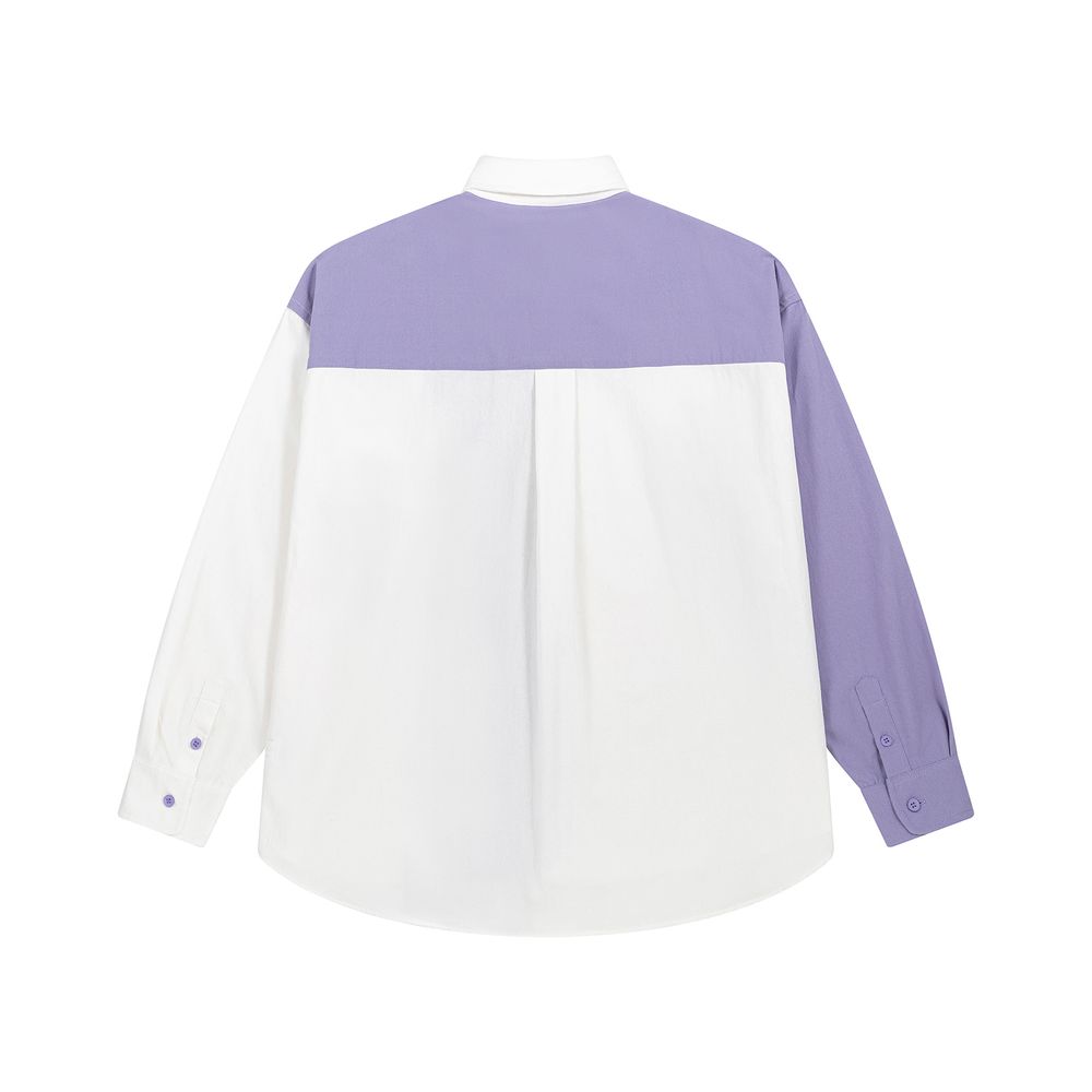 Сорочка Ymkashix Puff белый/фиолетовый