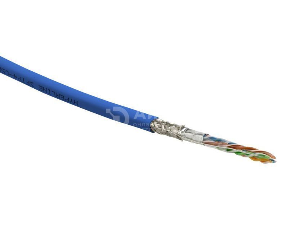 Кабель витая пара Hyperline SFUTP4-C5E-S24-IN-LSZH-BL-305