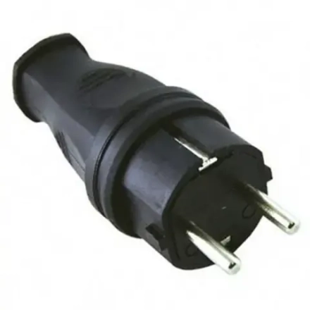 Вилка евро каучуковая