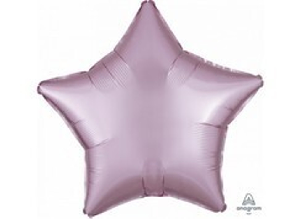 А 19" Звезда, Сатин, Pink (розовый матовый), 1 шт.