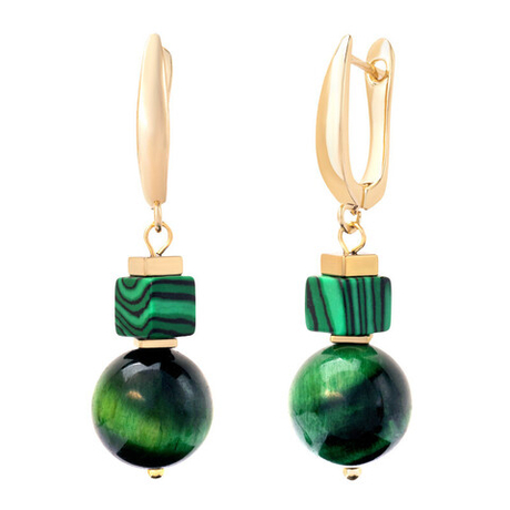 20157540 Серьги Роман с камнем