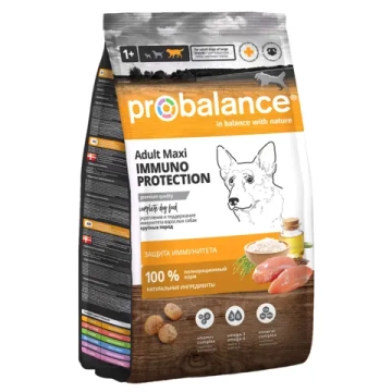 Сухой корм ProBalance Immuno Adult Maxi для взрослых собак крупных пород