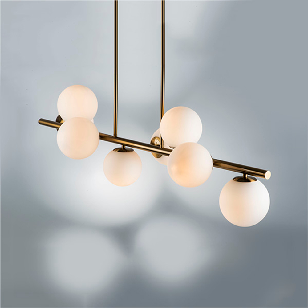 815083 Люстра CROCO 8х40W E14 ЛАТУНЬ