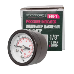 Индикатор давления манометр 1/8''10bar(D-40мм) RockForce##Rock FORCE RF-Y40-1