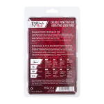 Черная вибронасадка на пенис для двойного проникновения 19см ToyFa Black&Red 901412-5