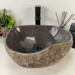 Раковина из речного камня RS-65052 43*38*15 0861