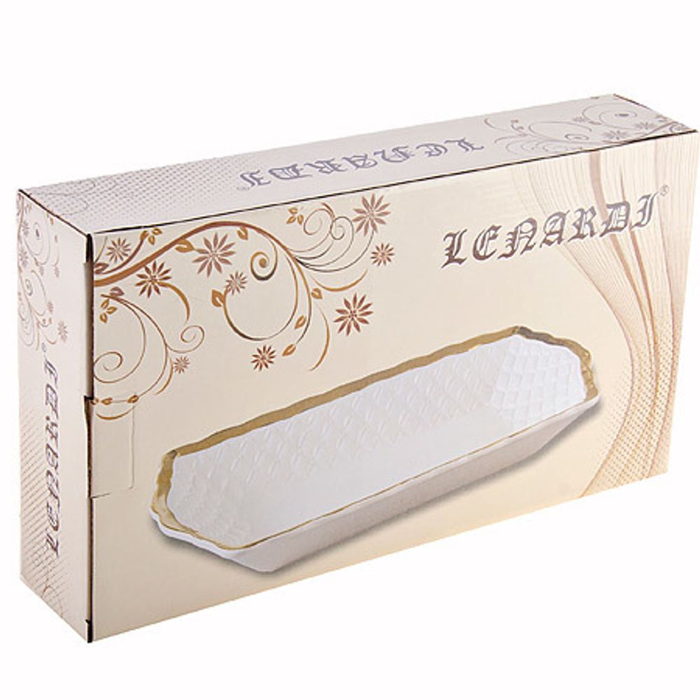 Прямоугольное блюдо Lenardi 110-302 33 см