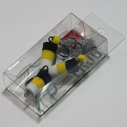 Приманка джиговая LJ FROG бел./жел./чер. в блистере