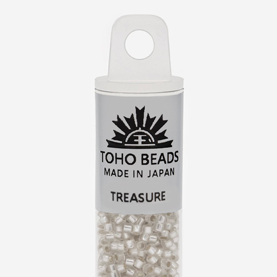 Японский бисер TOHO Treasure (№21F), с внутренним серебрением, прозрачный матовый