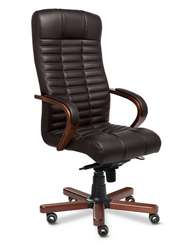 Кресло для руководителя Atlant A кожа коричневая