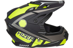 Шлем мото кроссовый HIZER J6801, размер L gray/lemon