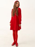 Платье для девочки с длинным рукавом AT1039 красный