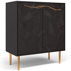 Комод Арт Колор leaves Стайл Голд с 2 полками коричневый