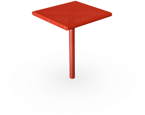 Стальной стол «Агора» квадратный