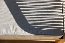 "Канны" лаунж-зона 4-местная из роупа со столиком "Канны" цвета "дуб", основание дуб, роуп бежевый