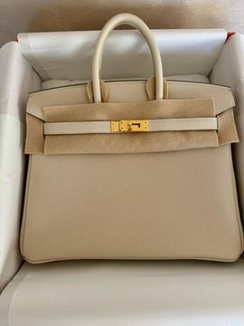 Сумка Hermes Birkin 25 Craie Togo Gold Hardware 