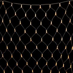 Светодиодная сетка с колпачком 2*3 м., 220В, 384 теплых белых LED, провод прозрачный ПВХ, IP65, LTC (NTL384CAP-10-2WW)