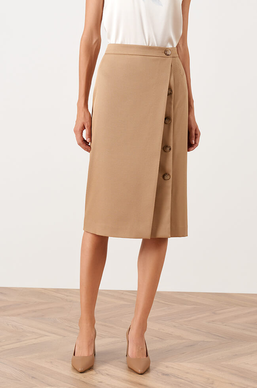 4839 Юбка женская (бежевый)