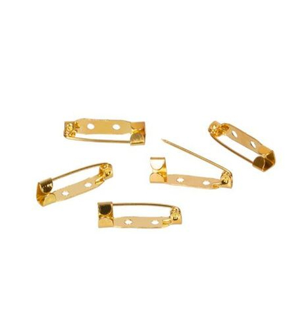 "Zlatka" Заготовки для броши DC-309 2 см, №01 под золото