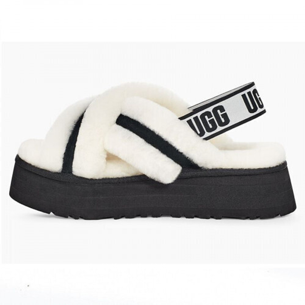 Тапочки Ugg disco color clide white