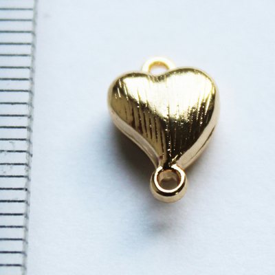 Застежка сердце магнит люкс позолота 12мм