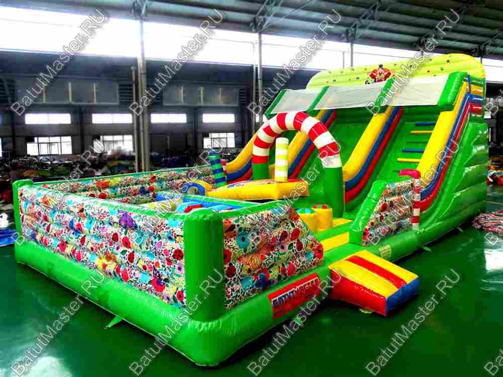Надувная горка "Яркий спуск"