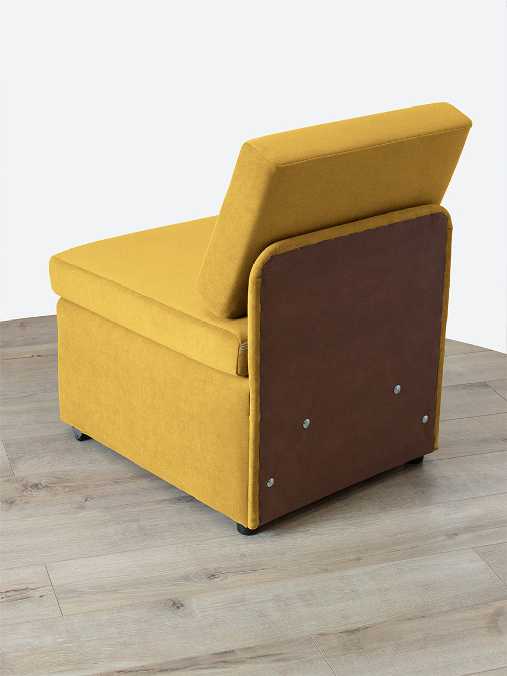 Кресло-кровать "Миник" 60 см, спальное место 60х176 см, велюр Dream Yellow