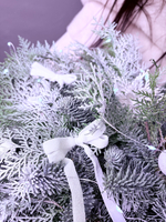 Новогодняя композиция на стол «Снежная зима»