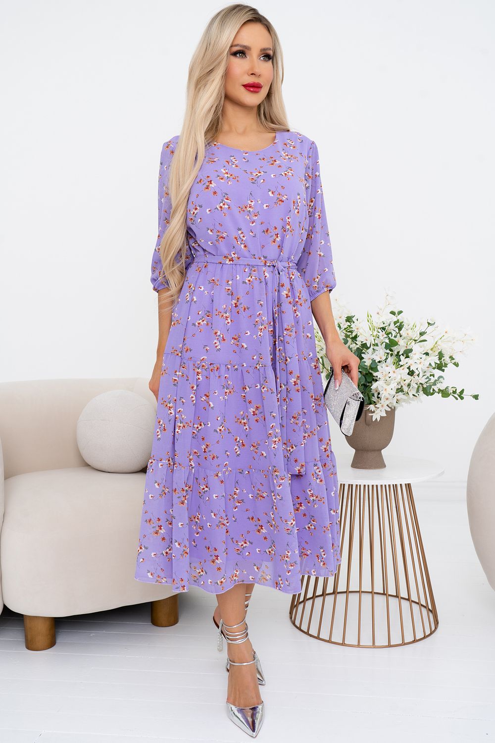Платье Хелена (сирень) Р11-2075/2 Nikol (Акция)