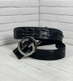 Ремень Gucci из кожи крокодила