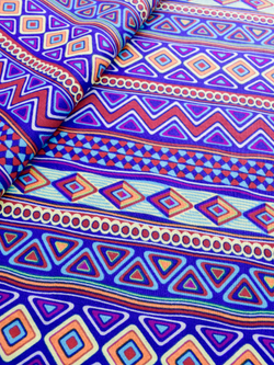 Ткань бязь плательная, рис. " Африканский орнамент", ширина 150 см, арт. 1032