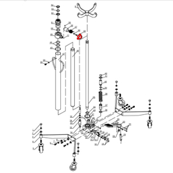 Ручка сброса давления (Release wheel assy п.59) HJ0303.5005, HJ0303.7016