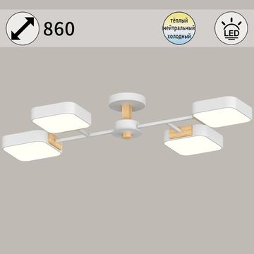 03363-0.3-04 WH+WOOD светильник потолочный