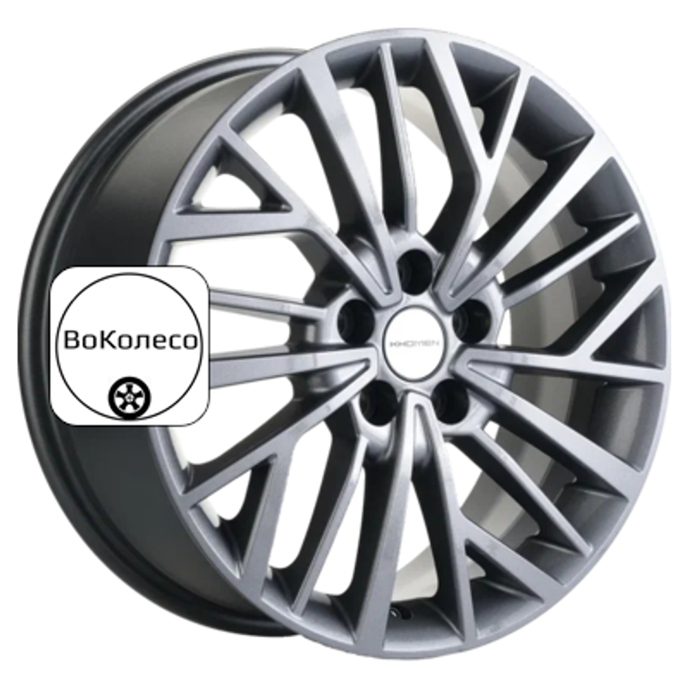 7x17/5x112 ET40 D57,1 KHW1717 (Kodiaq/Tiguan) Gray Khomen Wheels