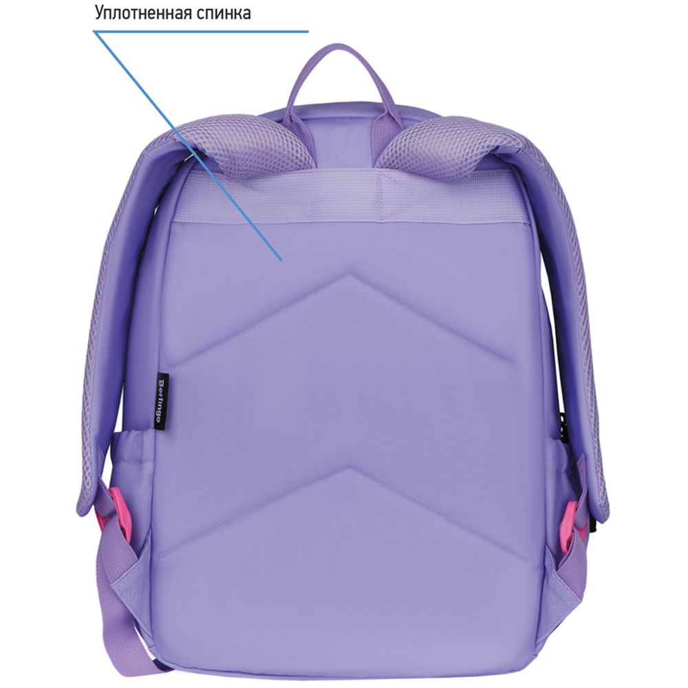 Рюкзак Berlingo Light "Squares" 39,5*28*16см, 2 отделения, 3 кармана, уплотненная спинка